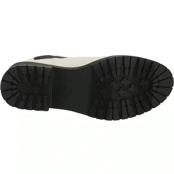 Amazon Essentials Women’s Combat Chelsea Boots, Black/Off White, Size 10 - Picture 5 of 16